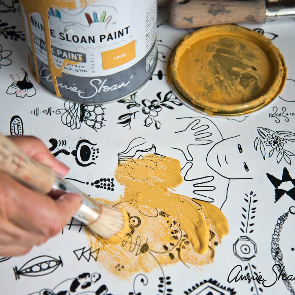annie sloan kreidefarbe arles stencil