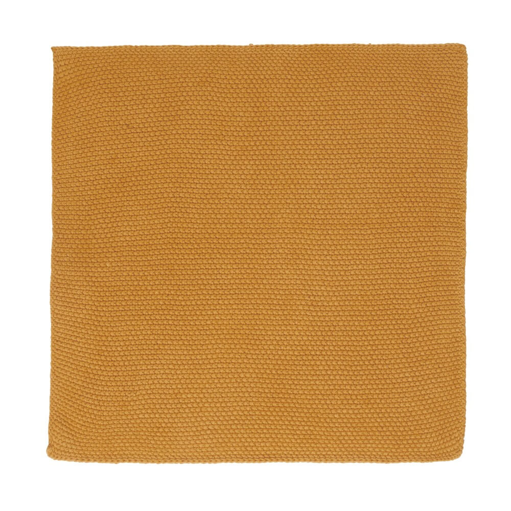 baumwolltuch gestrickt safran