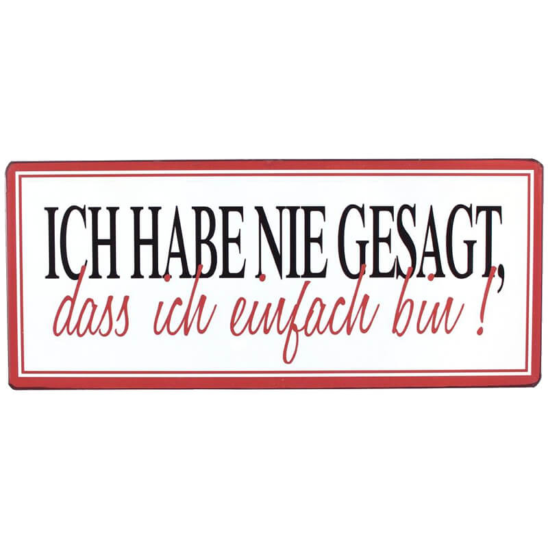 blechschild-einfach