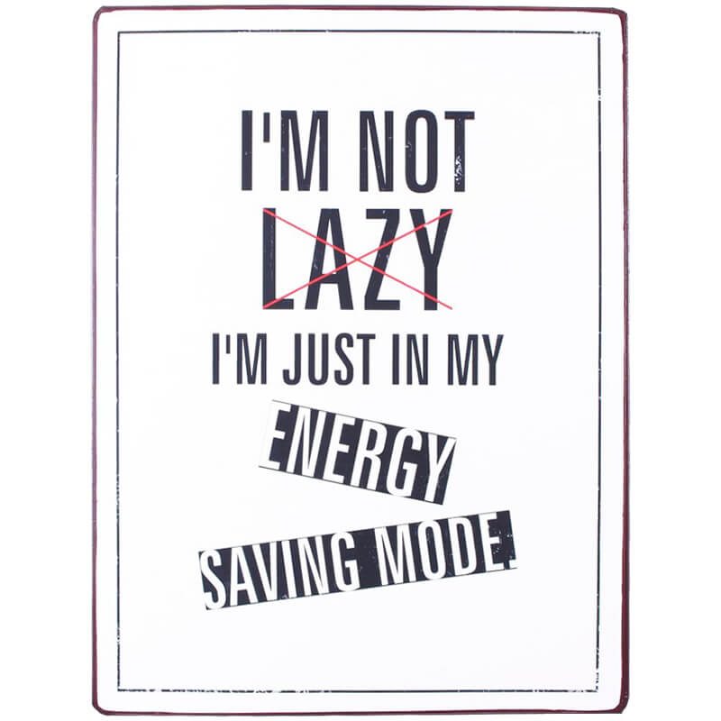 blechschild-lazy