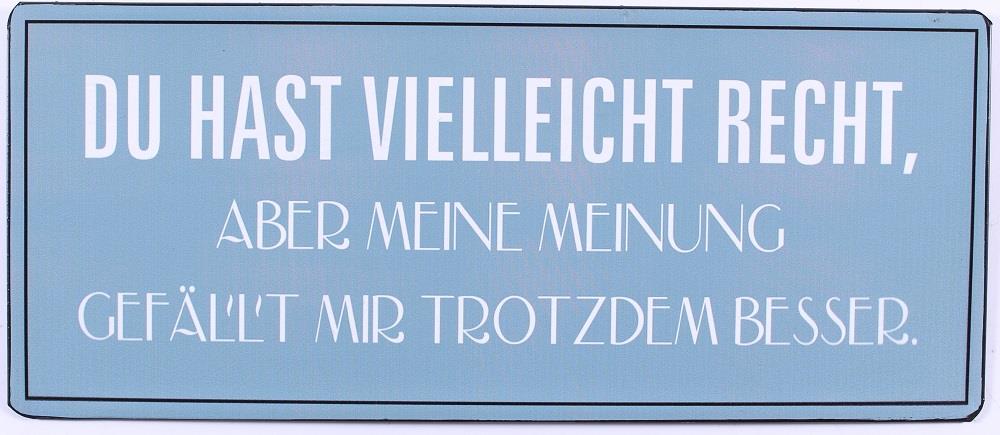 blechschild-meinung