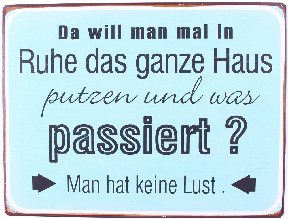 blechschild-putzen