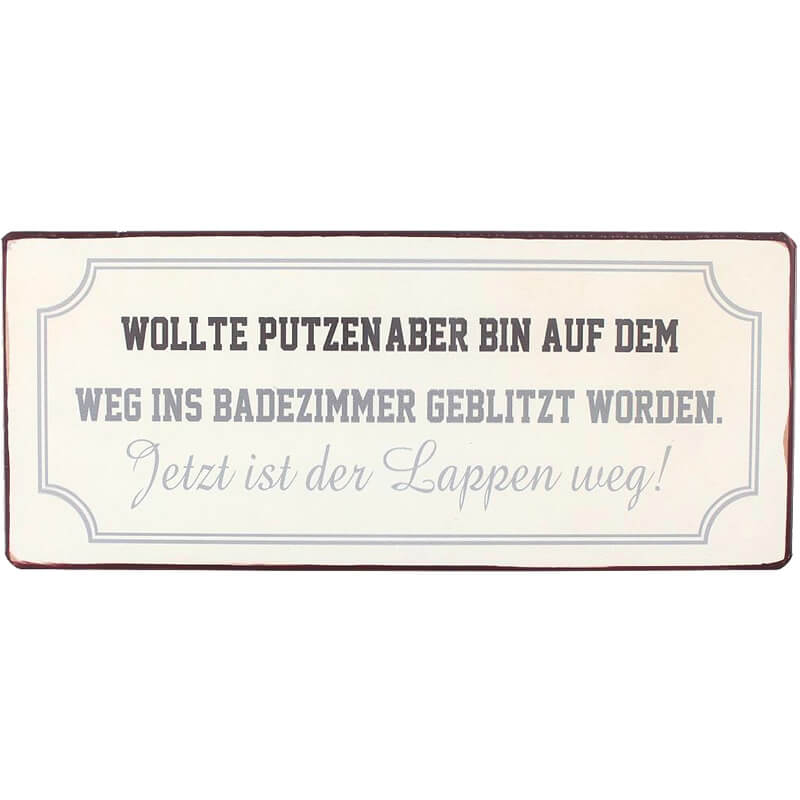 blechschild-putzlappen