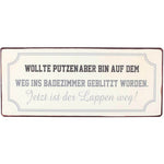 blechschild-putzlappen