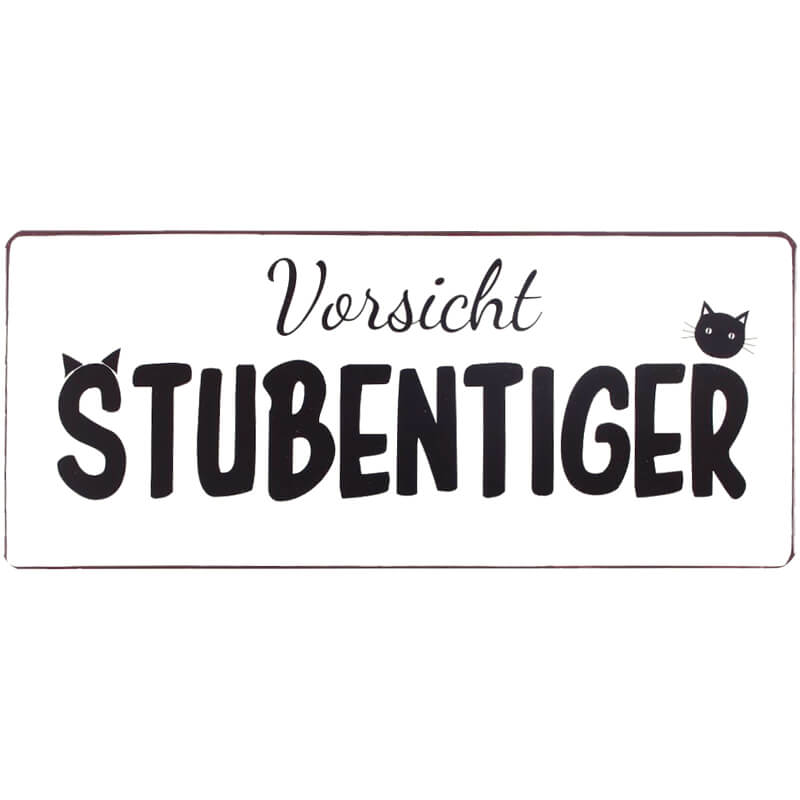 blechschild-stubentiger