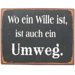 blechschild-umweg