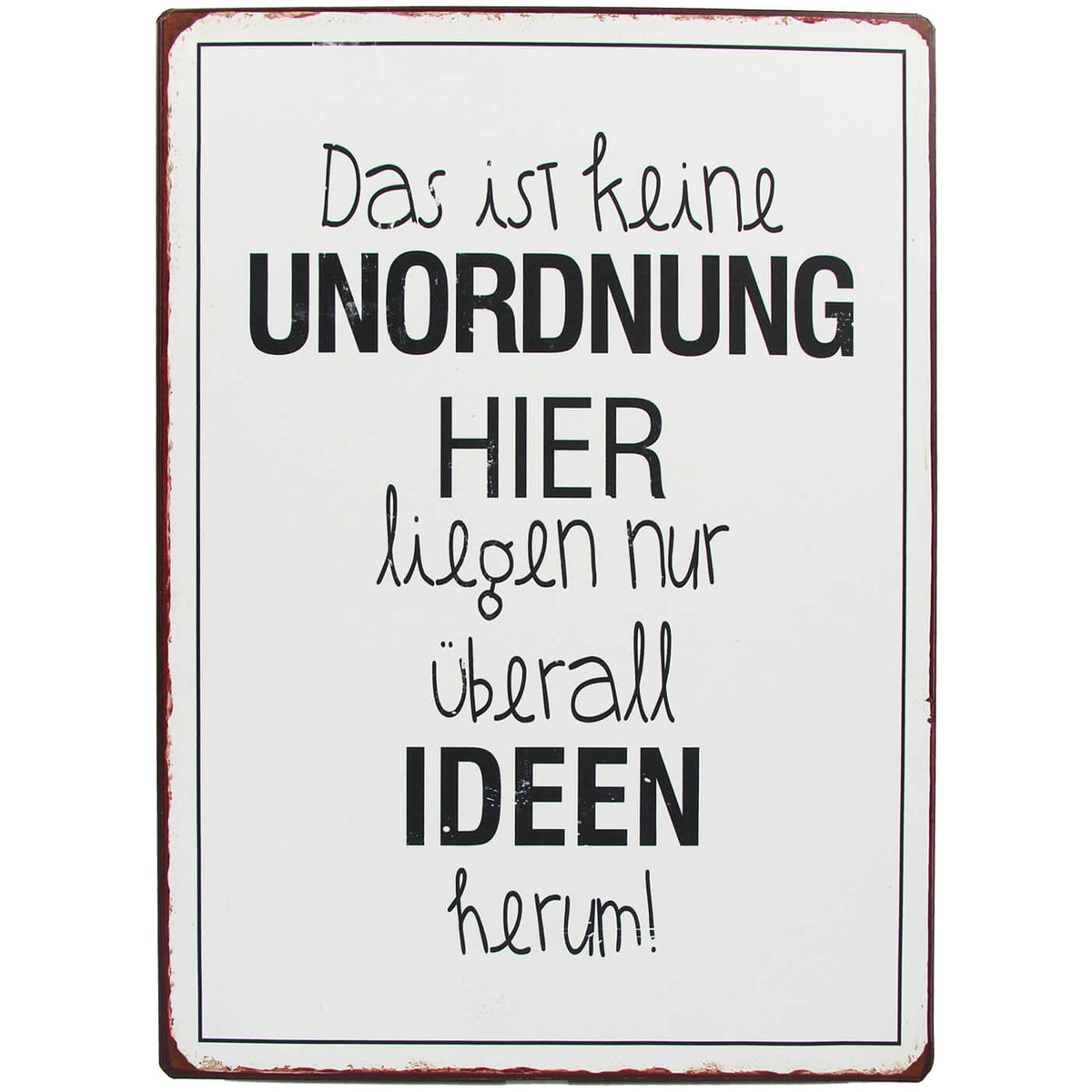 blechschild-unordnung