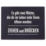 blechschild-ziehen
