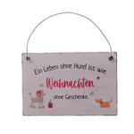 blechschild barney ohne geschenke