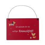 blechschild barney wuffiges weihnachtsfest