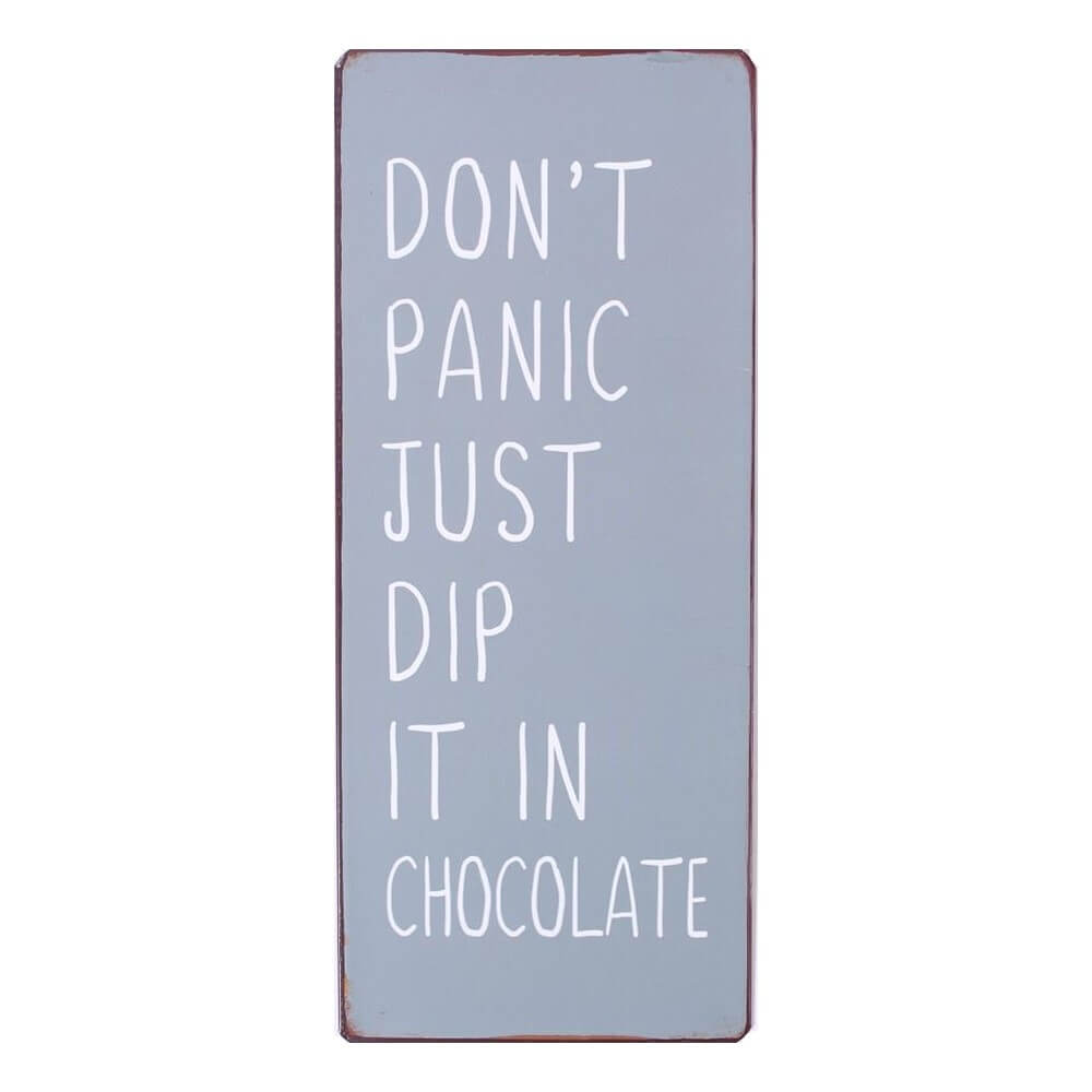 blechschild dont panic