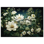 decoupage fiber contrast of night and petal
