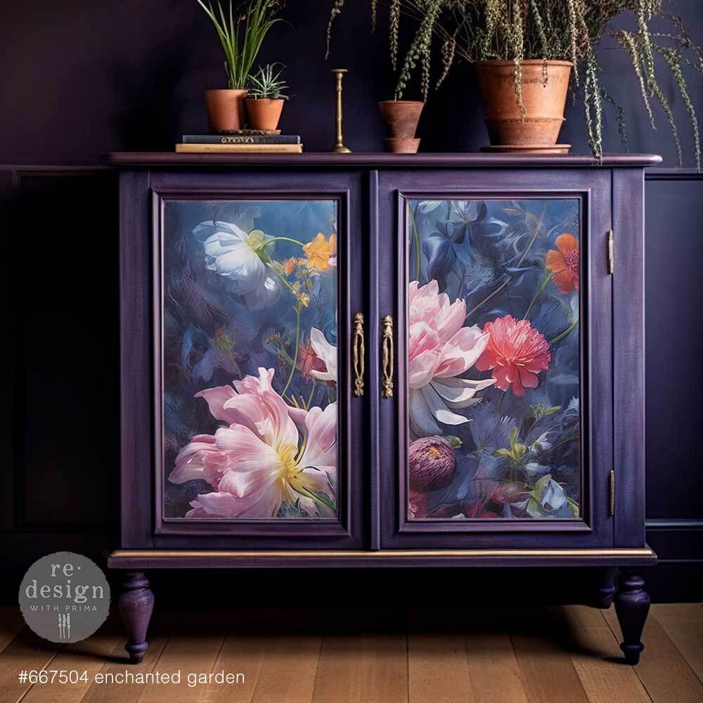 decoupage fiber enchanted garden mood