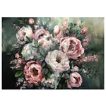 decoupage fiber mossy rose delight