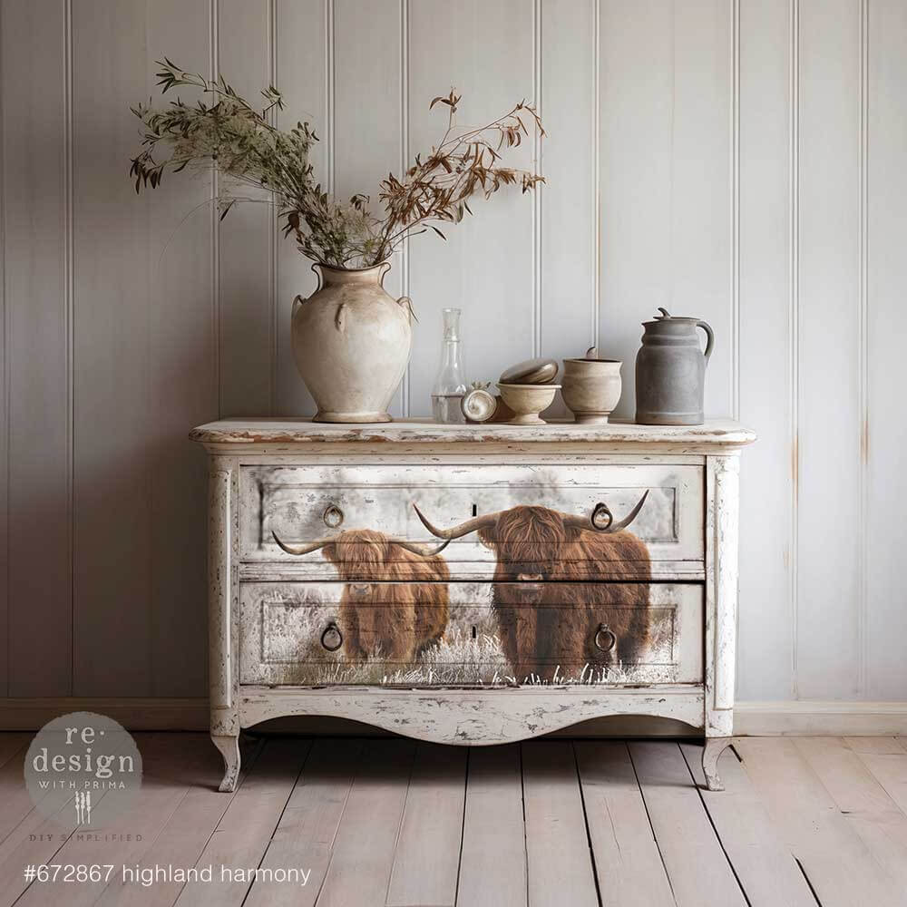 decoupage fiber papier highland harmony mood