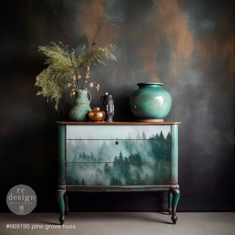 decoupage fiber papier pine grove hues mood