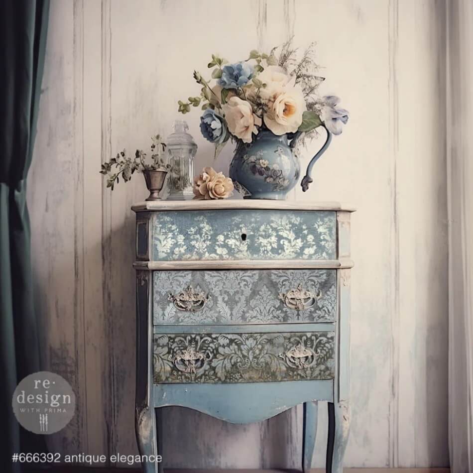 decoupage papier antique elegance mood