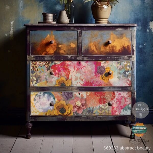 decoupage papier cece abstract beauty