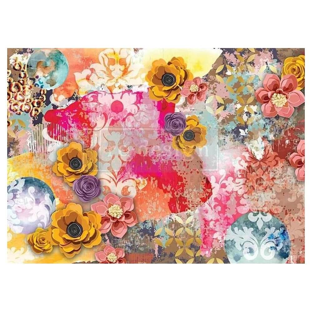 decoupage papier cece abstract beauty frei