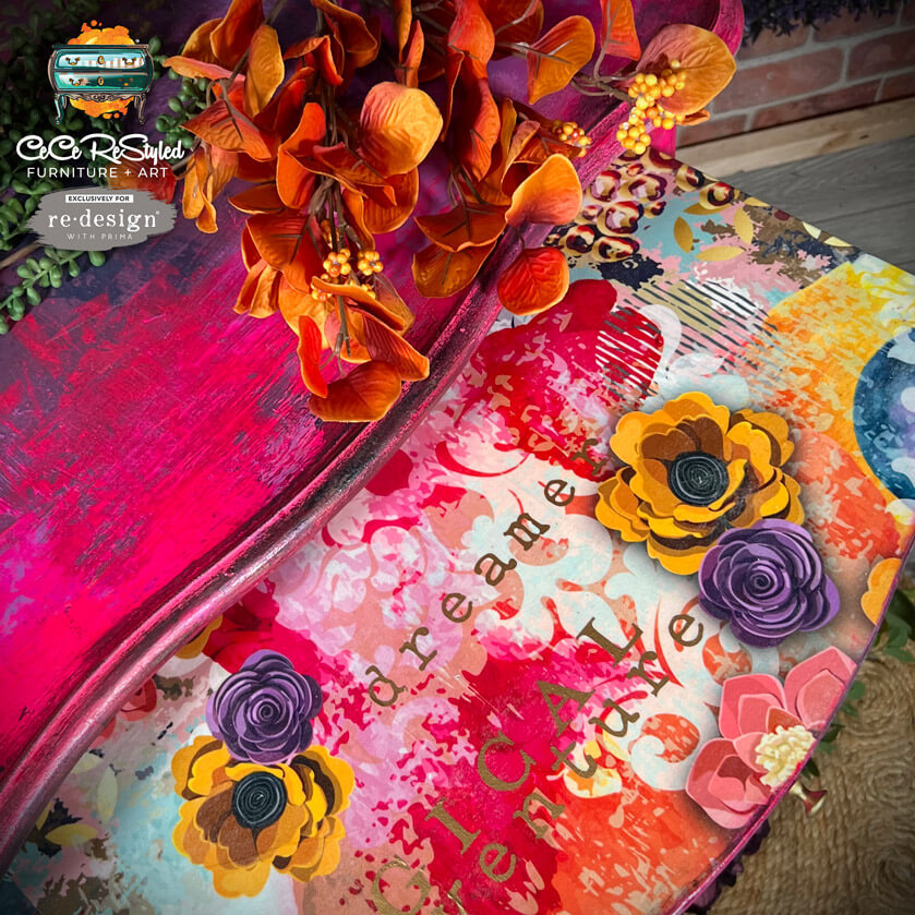 decoupage papier cece abstract beauty mood
