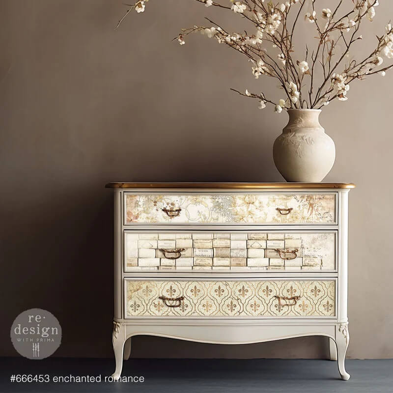 decoupage papier enchanted romance mood
