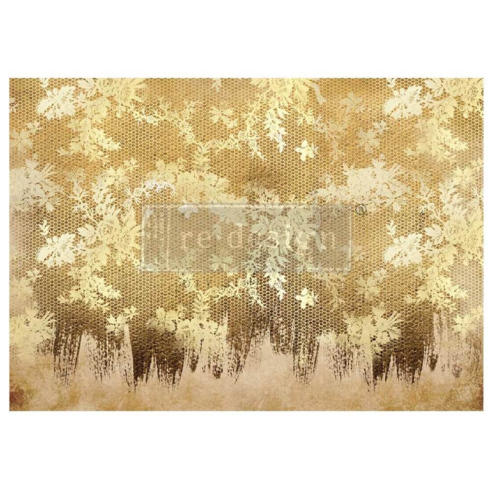 decoupage papier gilded lace