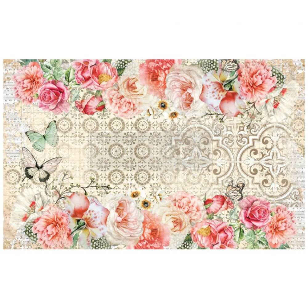 decoupage papier living coral