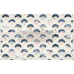 decoupage papier marbled scales