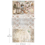 decoupage papier old world charm