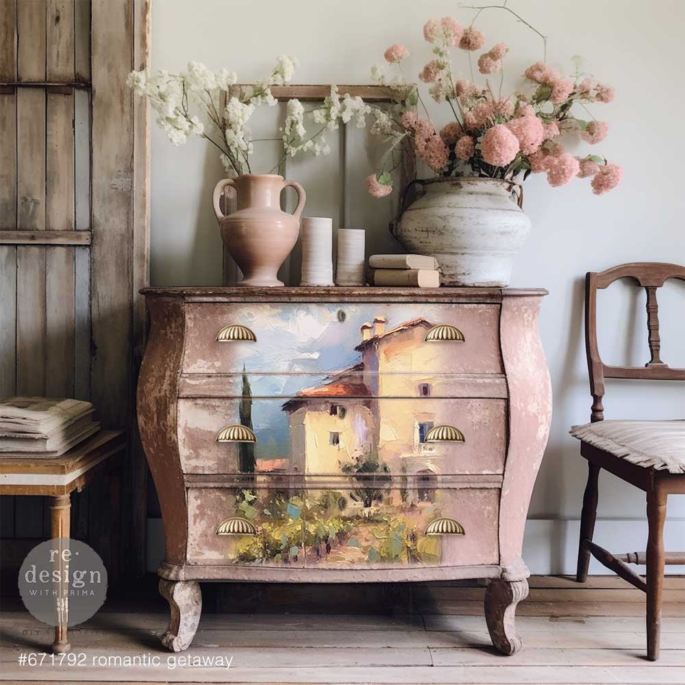 decoupage papier romantic getaway mood