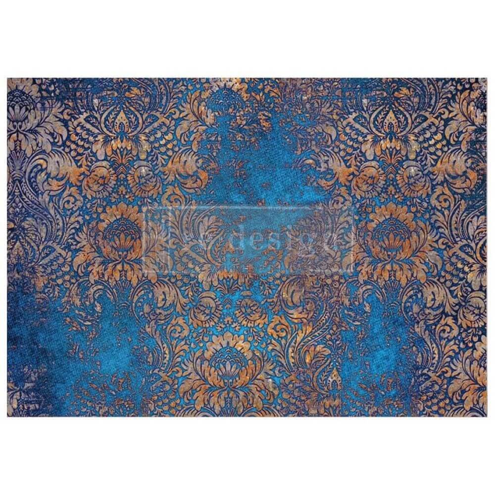 decoupage papier royal patina