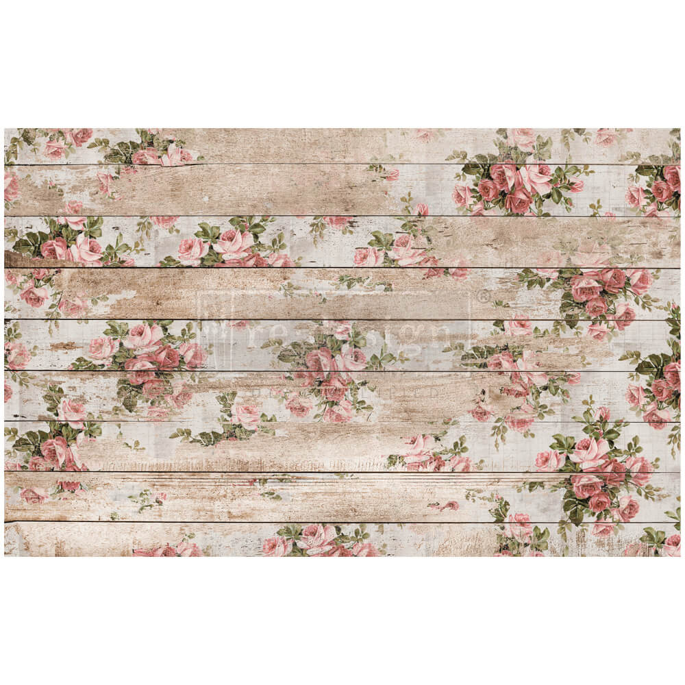 decoupage papier shabby floral