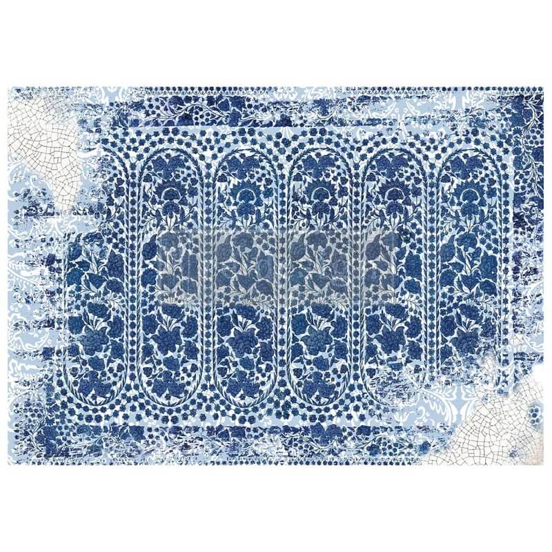decoupage papier the blue house