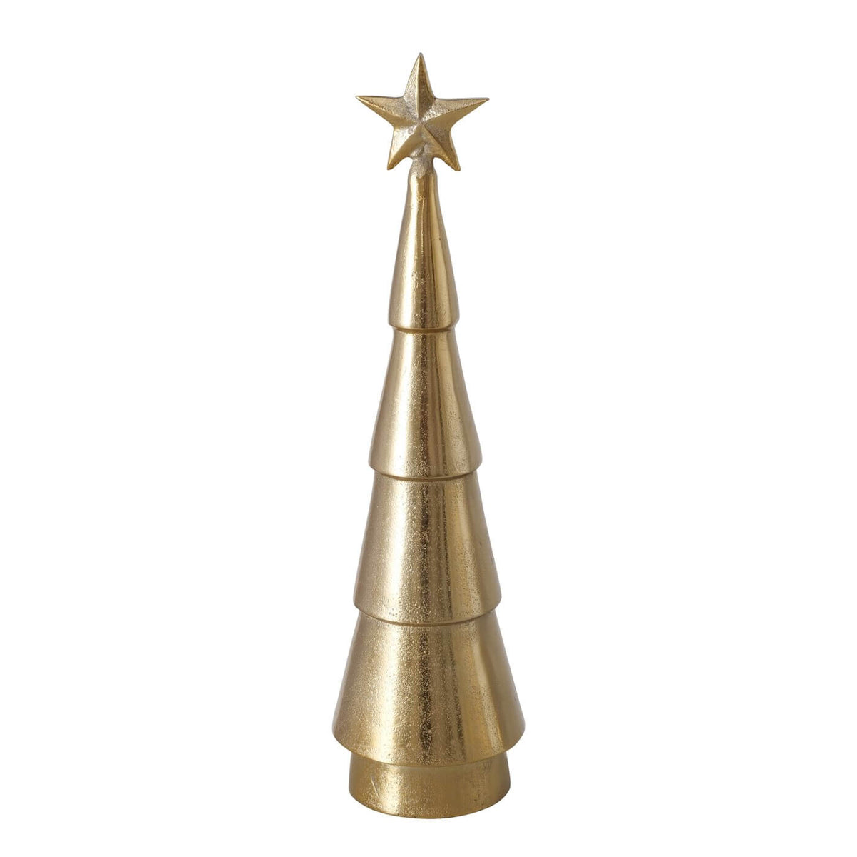 dekoaufsteller tannenbaum gold gross