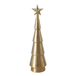 dekoaufsteller tannenbaum gold gross