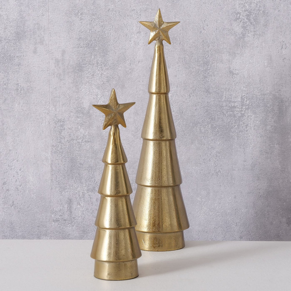dekoaufsteller tannenbaum gold mood