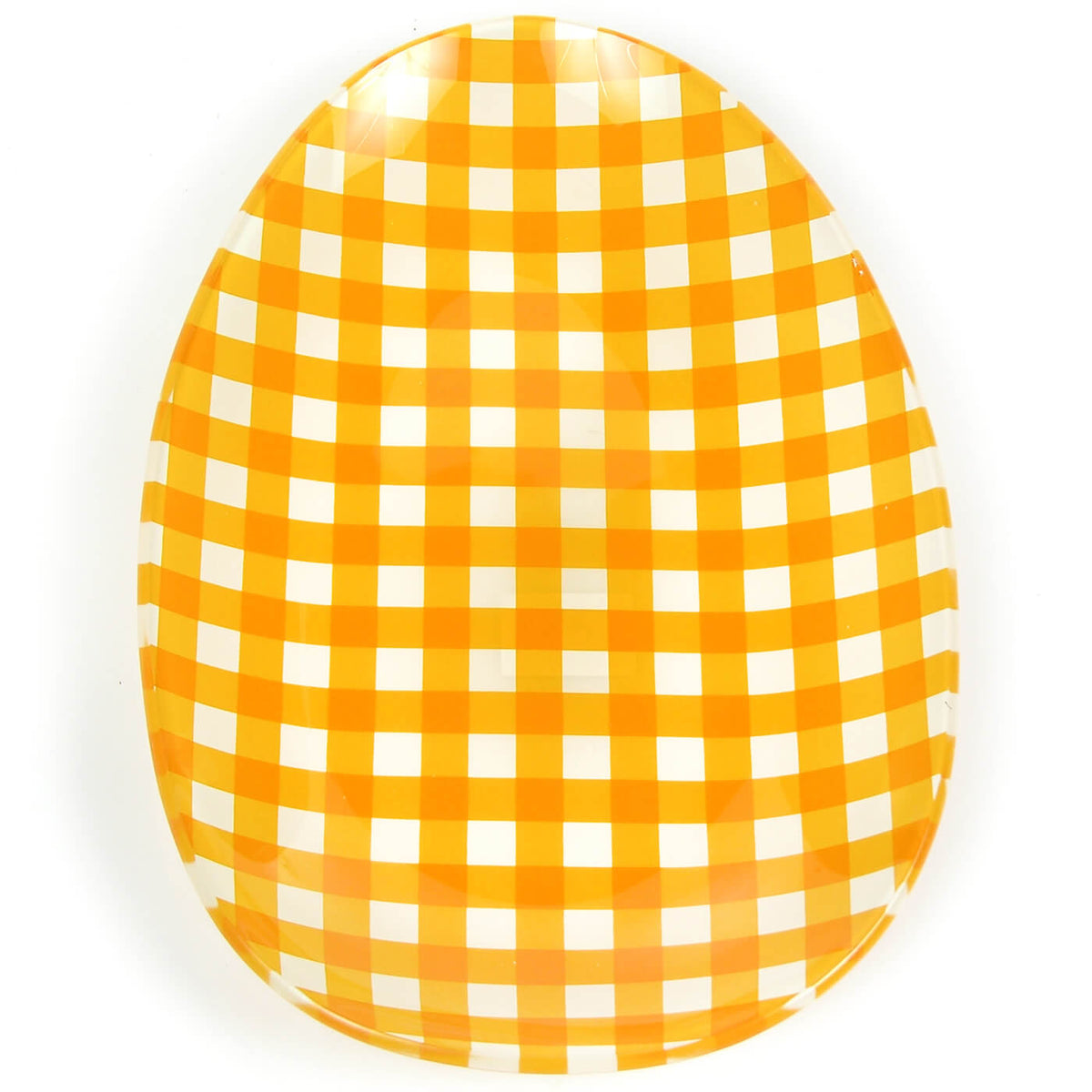 glasteller-orange-karo