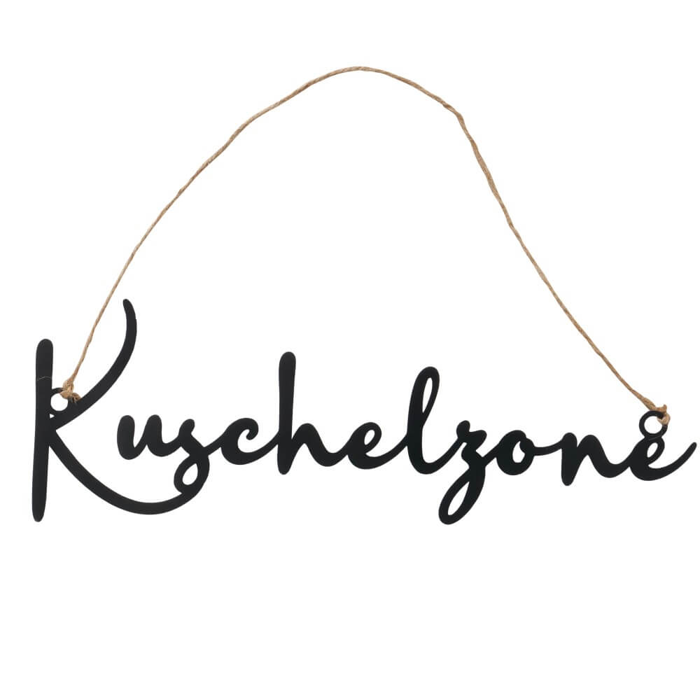 hnge schriftzug kuschelzone