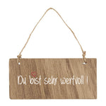 holzschild-wertvoll