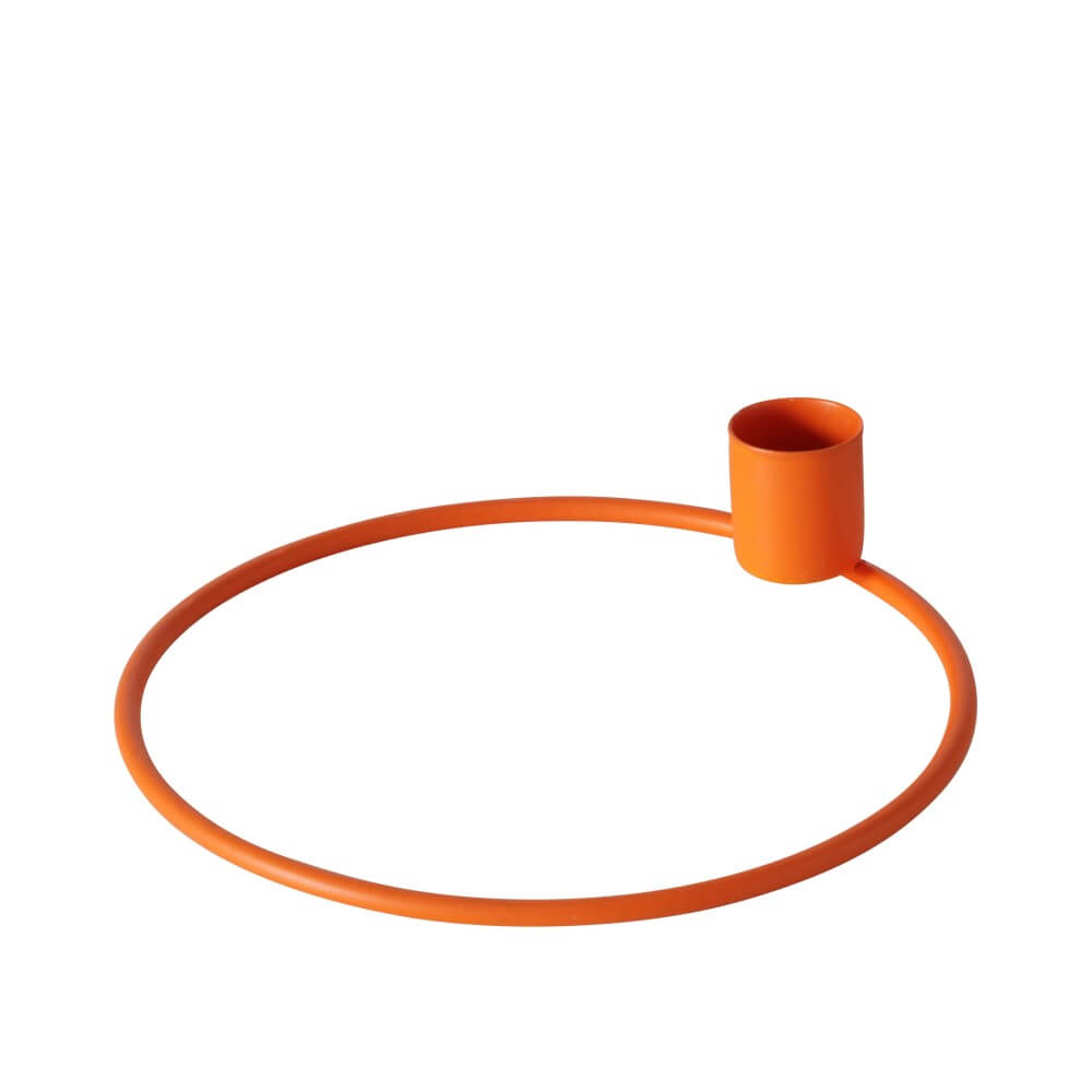 kerzenleuchter circulus orange