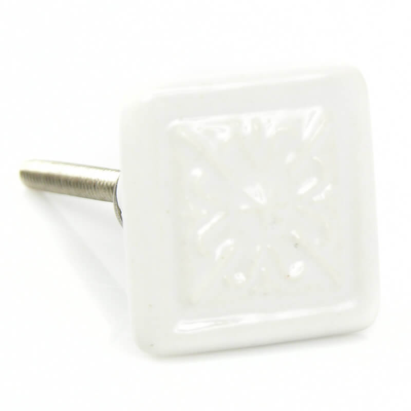 kommodenknopf-quadrat-blume-weiss