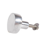 kommodenknopf silber rund seite