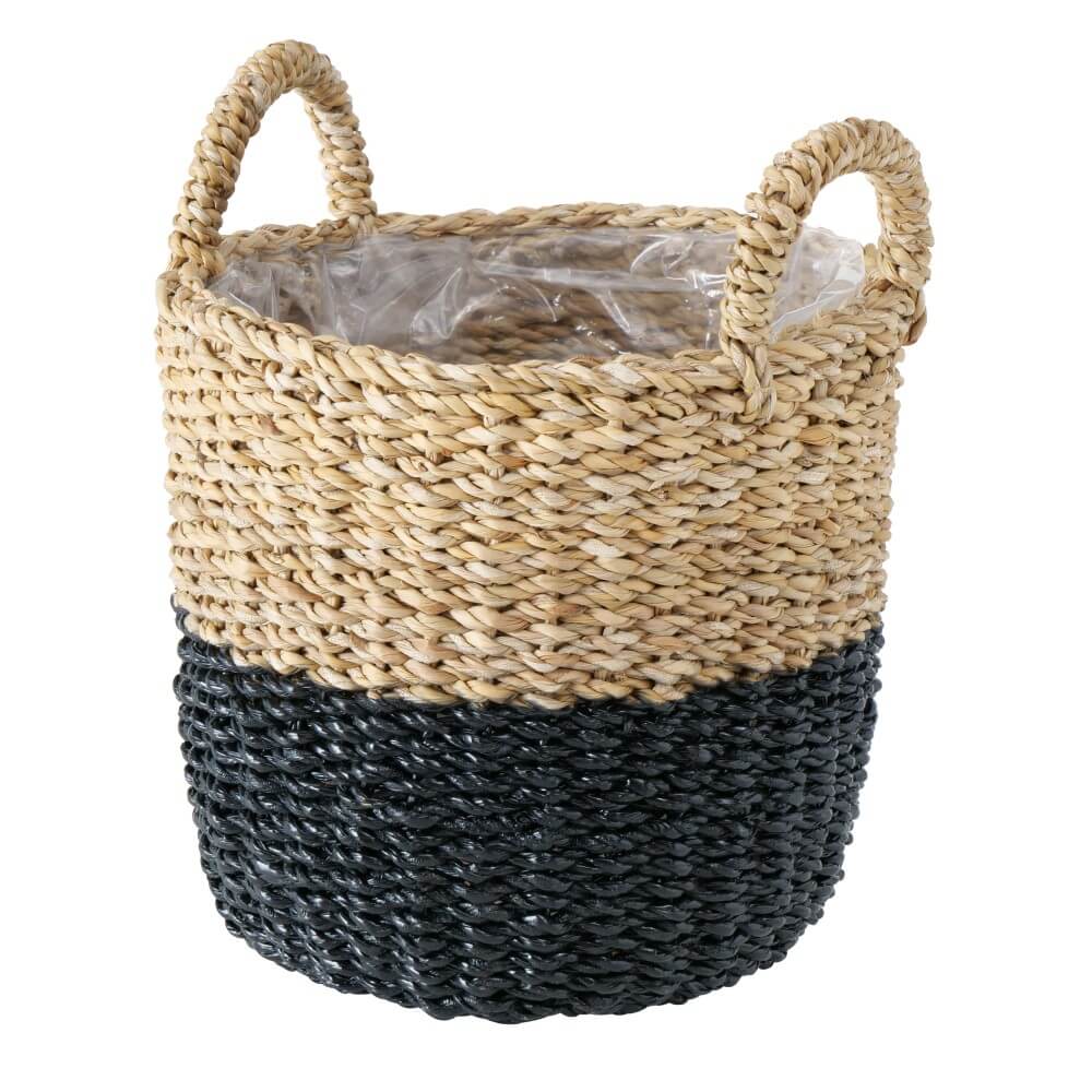 korb planzentopf black L