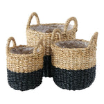 korb planzentopf black set