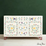 mexican-bird-stencil-furniture