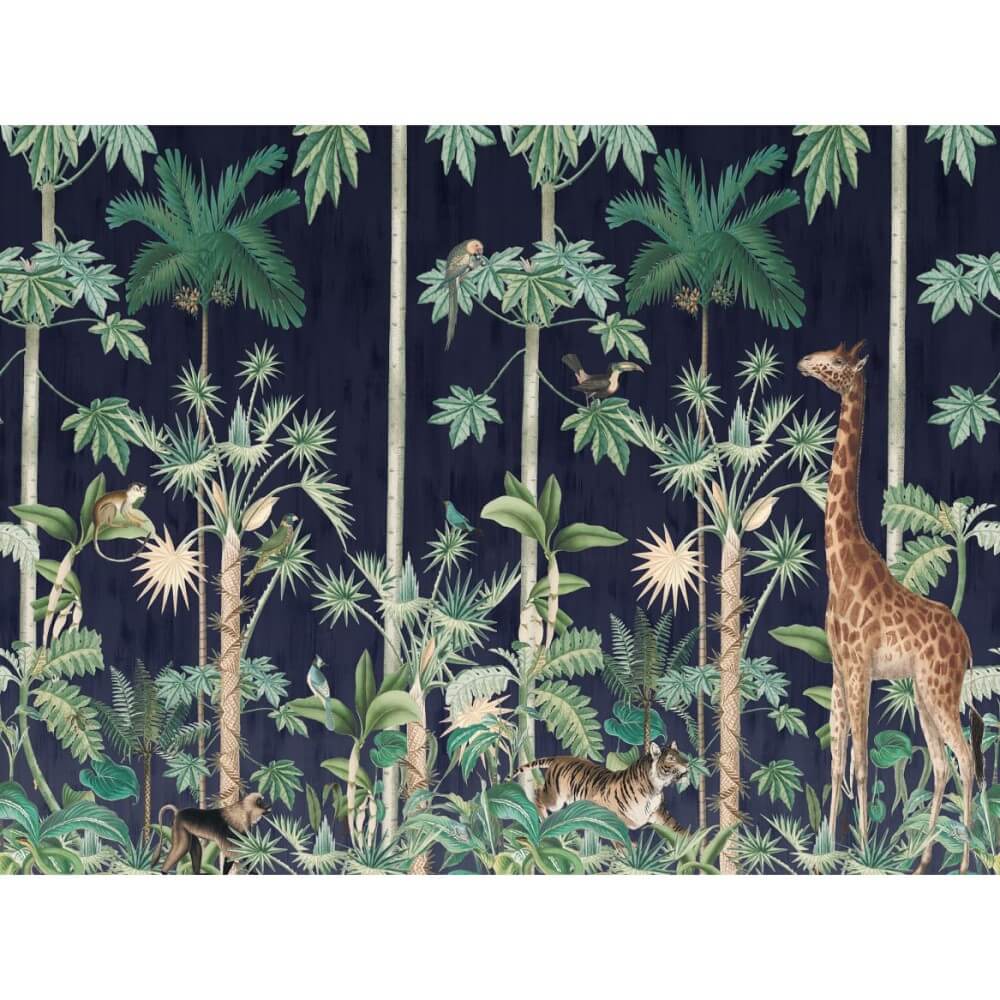 motivtapete-giraffe-stroll-nightfall