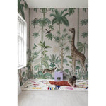 motivtapete-giraffe-stroll-pastel-pink-mood2
