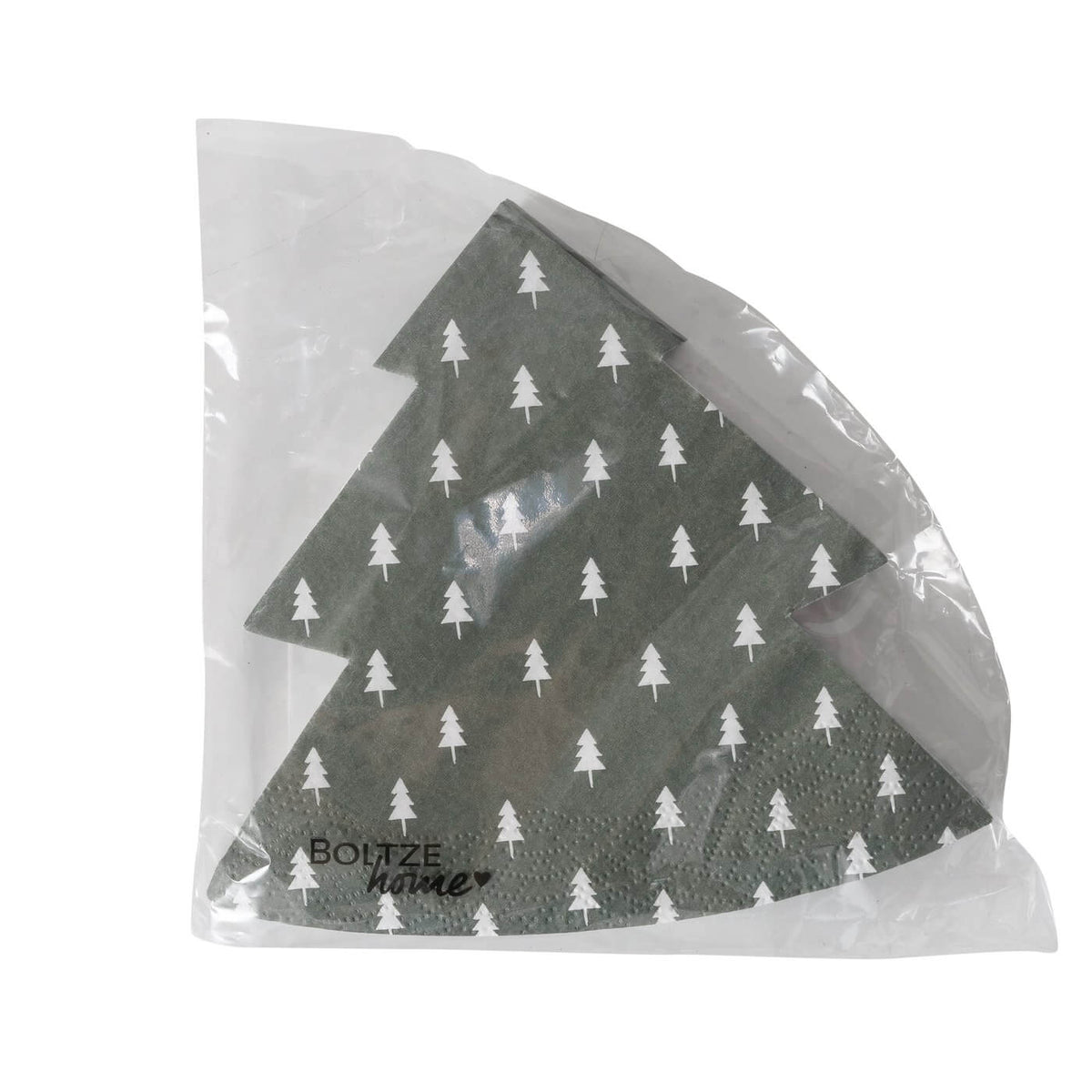 papierservietten tannenbaum grona dunkelgrau
