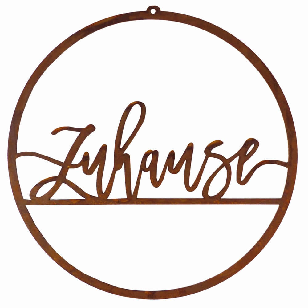 rosteisen schild zuhause hd