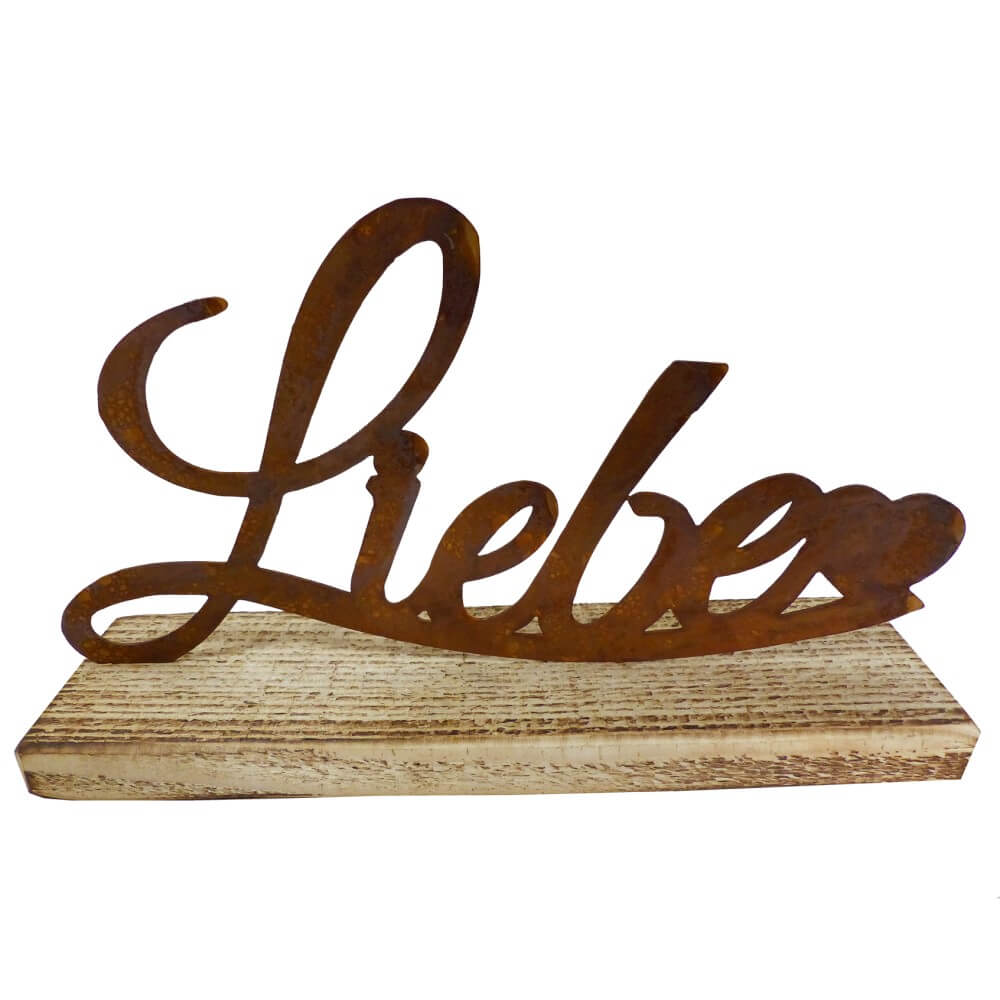 rosteisen schriftzug liebe hd